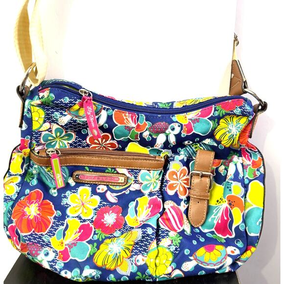 Lily Bloom Triple Compartment Hobo Bag Pre-Loved Excellent Condition - Picture 1 of 6